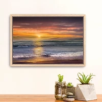Sundown at Descanso Framed Canvas Art Print