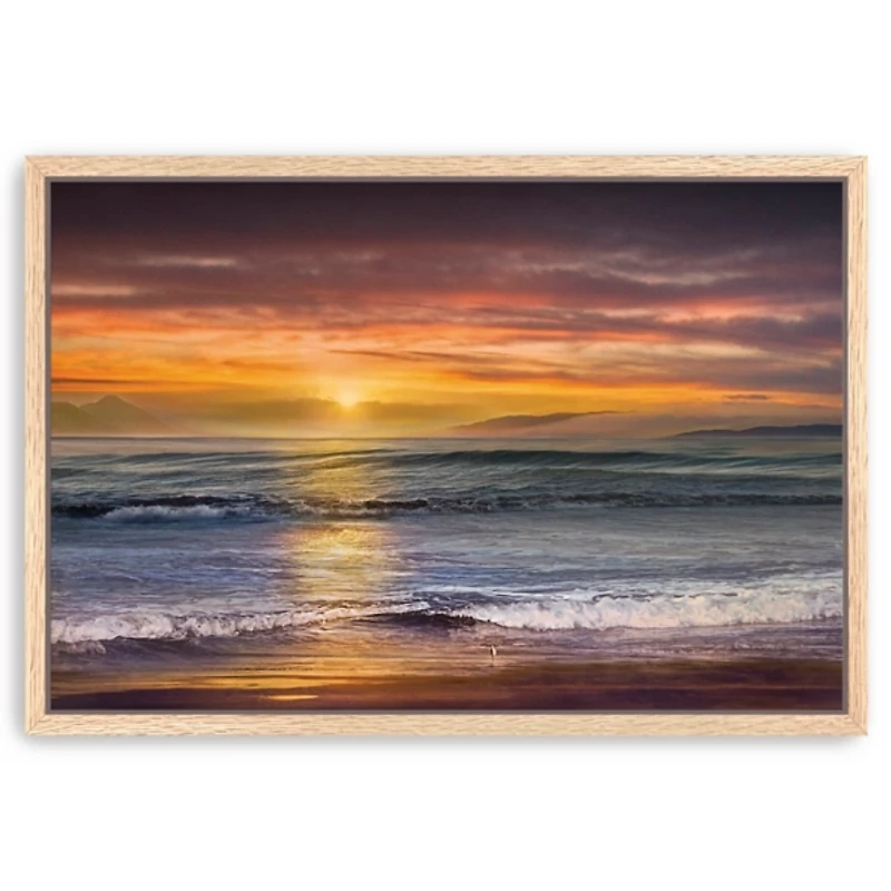 Sundown at Descanso Framed Canvas Art Print