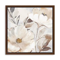Whisper Florals Framed Canvas Art Print