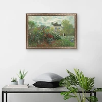 The Artists Garden Framed Canvas Art Print
