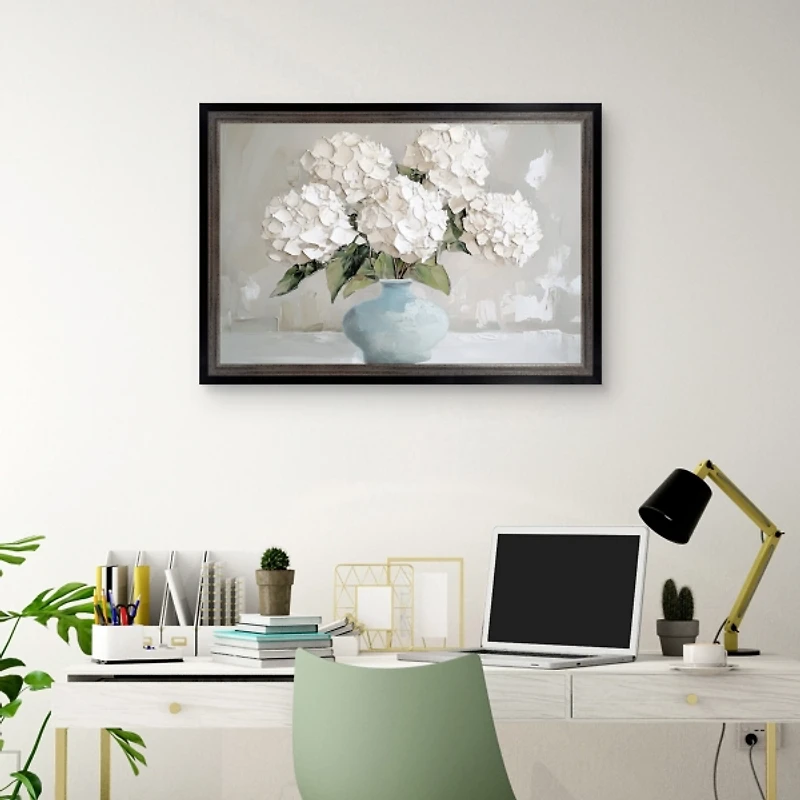 The Blue Vase Framed Canvas Art Print