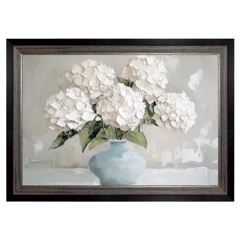 The Blue Vase Framed Canvas Art Print