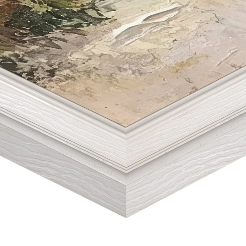 Village Path Framed Canvas Art Print