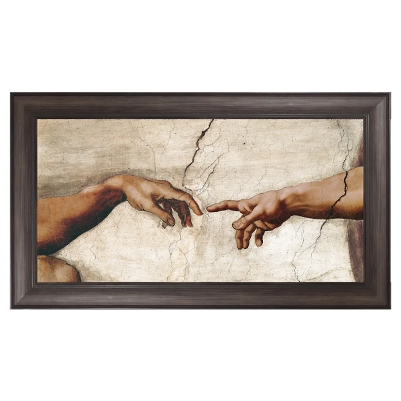 Creation of Adam Brown Framed Canvas Art Print
