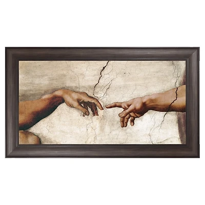 Creation of Adam Brown Framed Canvas Art Print
