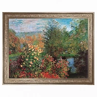 Corner of the Garden Framed Canvas Art Print