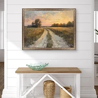 Country Roads Framed Canvas Art Print