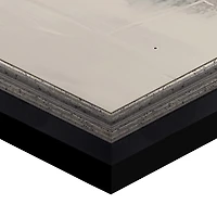 Touched by Blue Framed Canvas Art Print