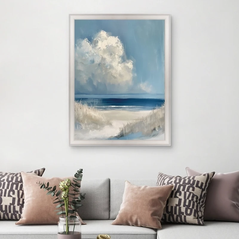 Dark Waters Ahead Framed Canvas Art Print