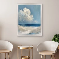 Dark Waters Ahead Framed Canvas Art Print