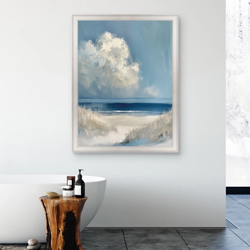 Dark Waters Ahead Framed Canvas Art Print