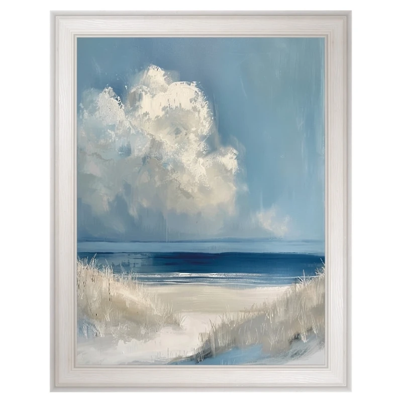 Dark Waters Ahead Framed Canvas Art Print