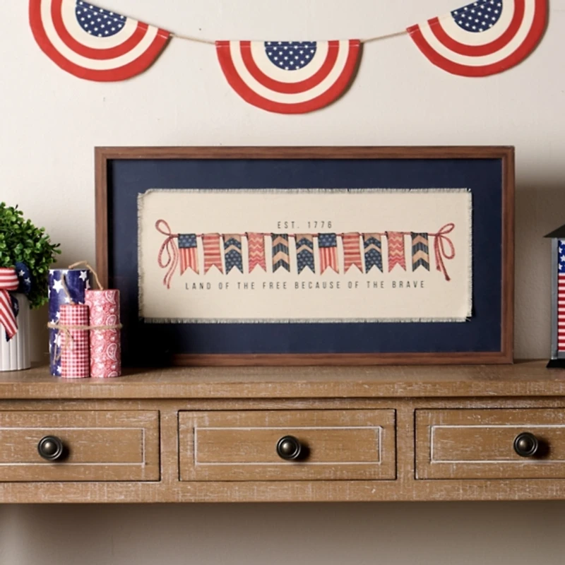 Land of the Free Framed Wall Plaque