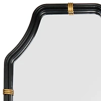 Avery Black and Gold Arch Wall Mirror