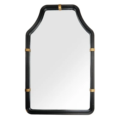 Avery Black and Gold Arch Wall Mirror