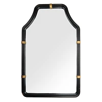 Avery Black and Gold Arch Wall Mirror