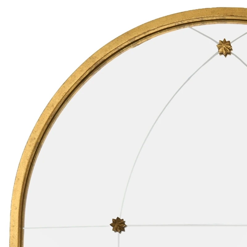 Gold Raine Studded Arch Wall Mirror