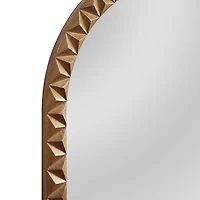 Chelly Natural Wood Arched Wall Mirror