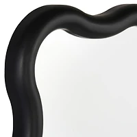Hannah Black Wavy Leaner Mirror