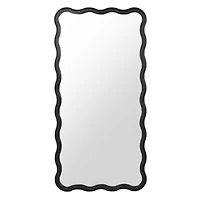 Hannah Black Wavy Leaner Mirror