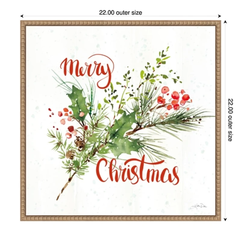 Celebrate the Season IV Framed Canvas Art Print