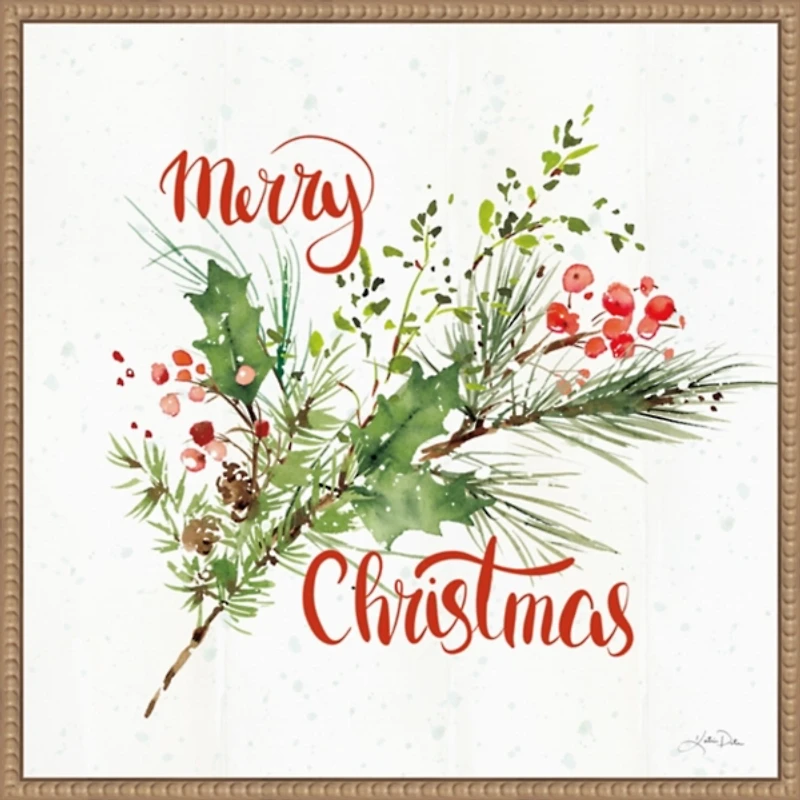 Celebrate the Season IV Framed Canvas Art Print