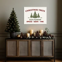 Christmas Farm Sign I Framed Canvas Art Print