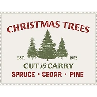 Christmas Farm Sign I Framed Canvas Art Print