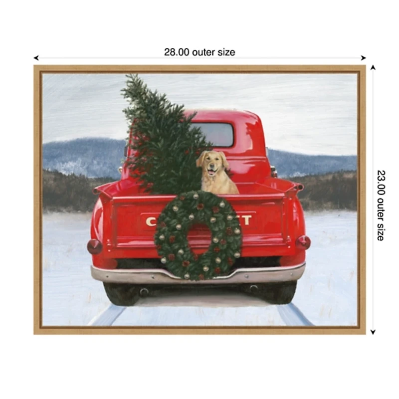 Christmas in the Heartland Framed Canvas Art Print
