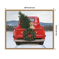 Christmas in the Heartland Framed Canvas Art Print