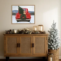 Christmas in the Heartland Framed Canvas Art Print