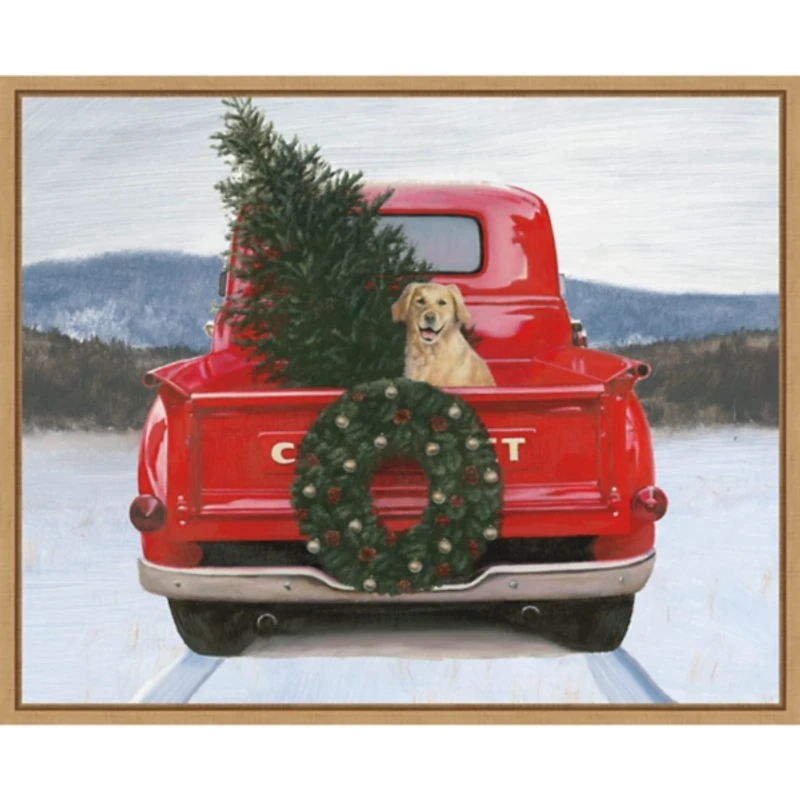 Christmas in the Heartland Framed Canvas Art Print