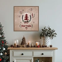 Christmas Ornament Framed Canvas Art Print