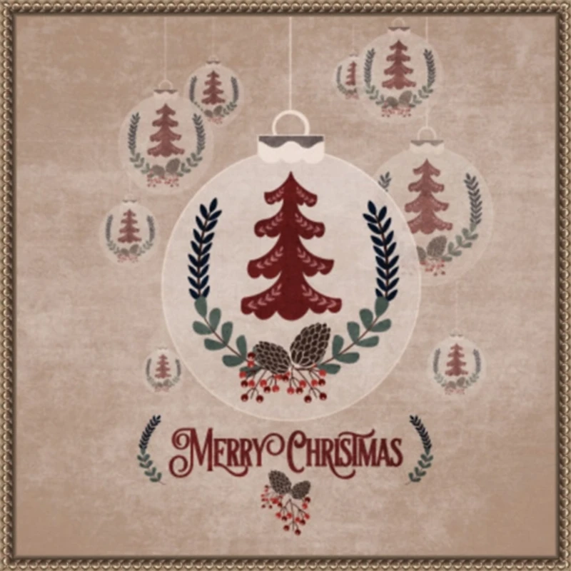 Christmas Ornament Framed Canvas Art Print