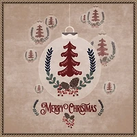 Christmas Ornament Framed Canvas Art Print