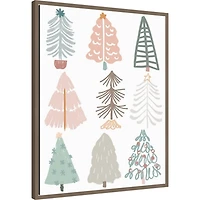 Christmas Tree Sketchbook II Framed Canvas Print