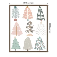 Christmas Tree Sketchbook II Framed Canvas Print