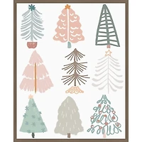 Christmas Tree Sketchbook II Framed Canvas Print
