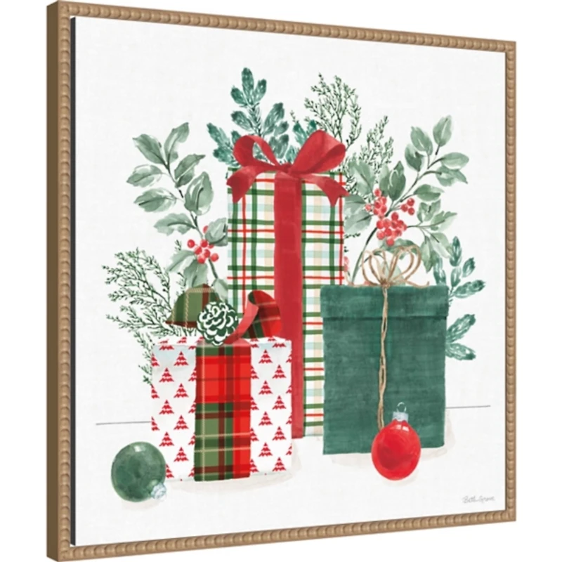 Classic Christmas II Framed Canvas Art Print