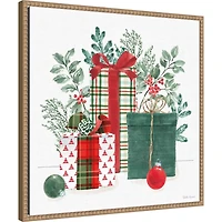 Classic Christmas II Framed Canvas Art Print