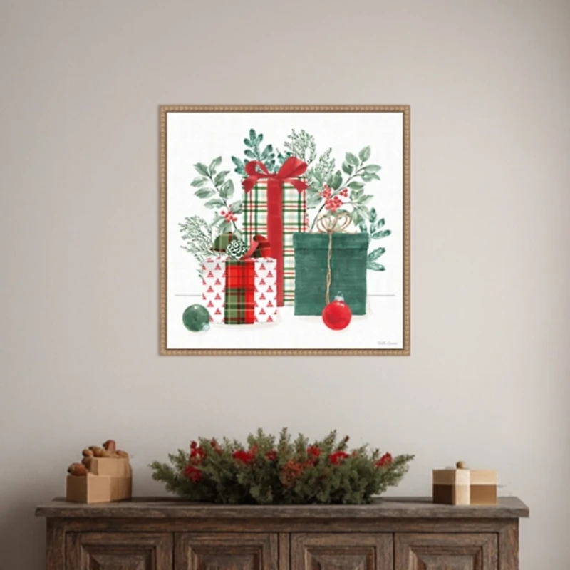 Classic Christmas II Framed Canvas Art Print