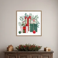 Classic Christmas II Framed Canvas Art Print