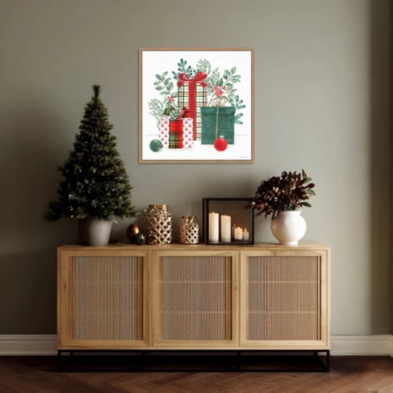 Classic Christmas II Framed Canvas Art Print