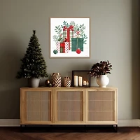 Classic Christmas II Framed Canvas Art Print