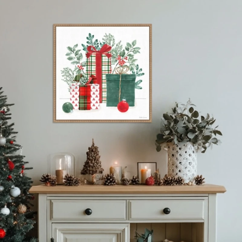 Classic Christmas II Framed Canvas Art Print