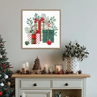 Classic Christmas II Framed Canvas Art Print