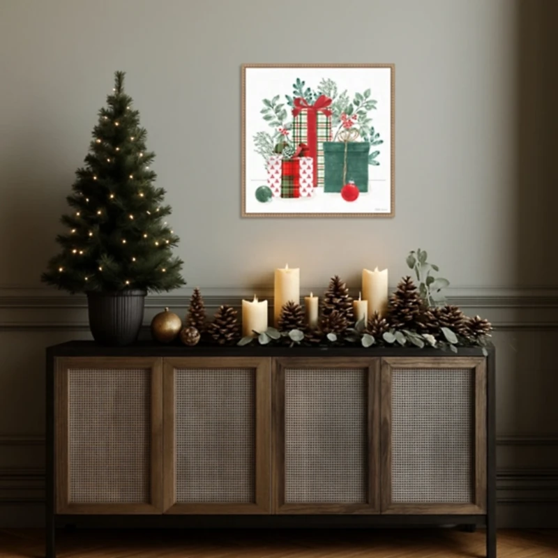 Classic Christmas II Framed Canvas Art Print