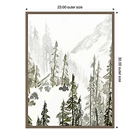 Continental Divide II Framed Canvas Art Print