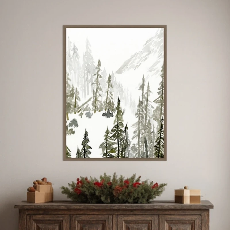 Continental Divide II Framed Canvas Art Print