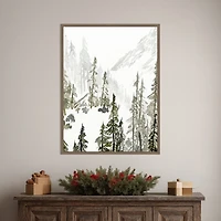 Continental Divide II Framed Canvas Art Print